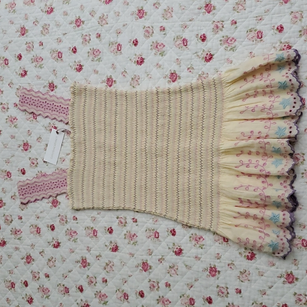 Loveshackfancy Jax smocked ruffle mini dress S - Picture 10 of 17